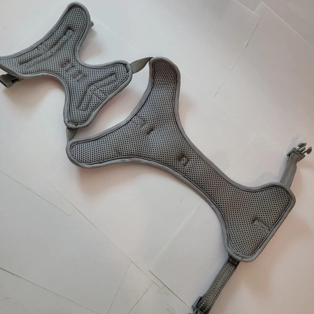 Quality Dog Harness Pet Pink Grey Adjustable Reflective Mesh Padded Vest M L‎